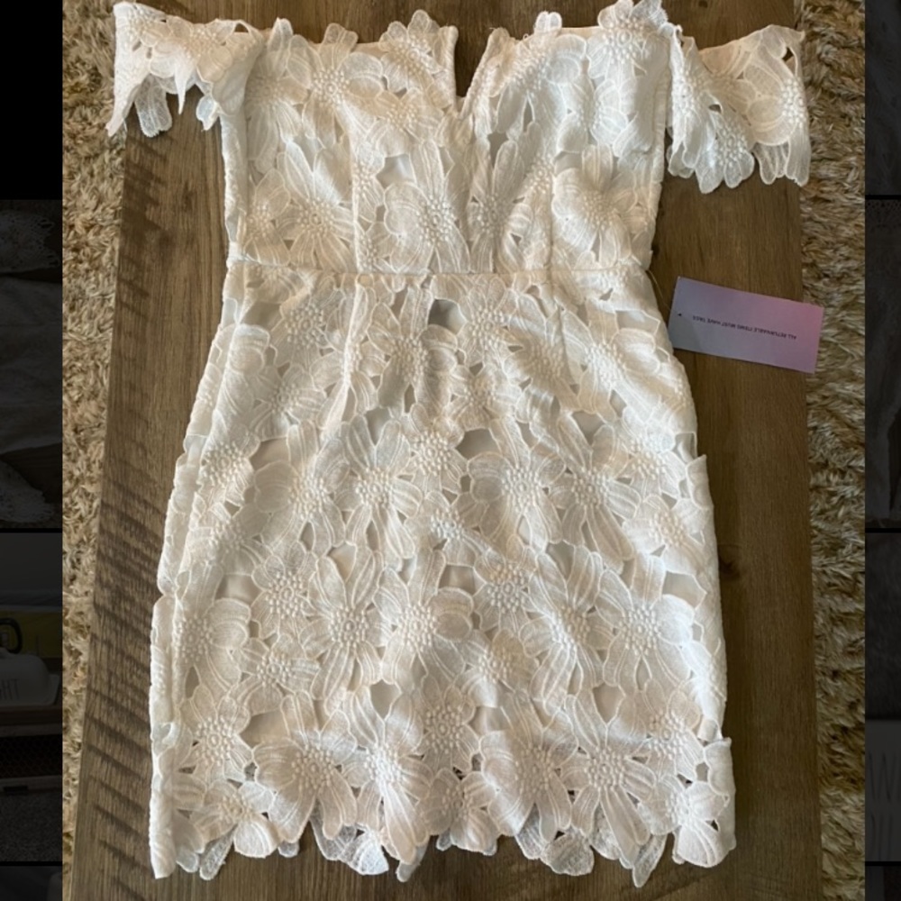 White Off the Shoulder Dress